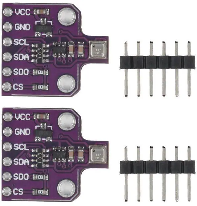 Main image of YFUSET 2pcs BME680 MCU-680 3-5V Temperature Humidity and Pressure Sensor Development Board Compatible with Raspberry Pi
