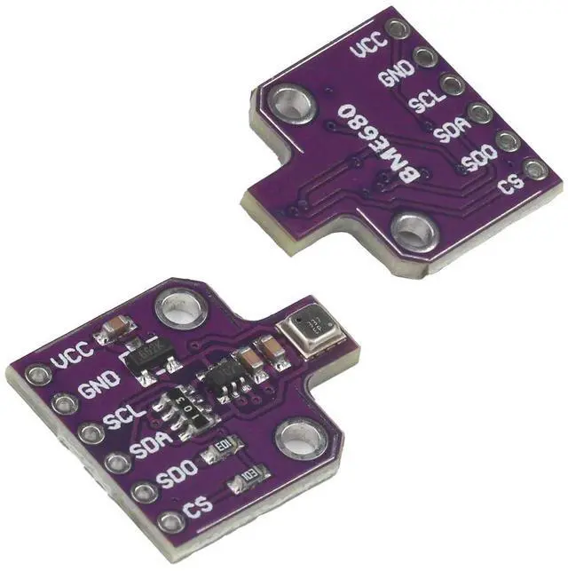 Alt view image 3 of 3 - YFUSET 2pcs BME680 MCU-680 3-5V Temperature Humidity and Pressure Sensor Development Board Compatible with Raspberry Pi