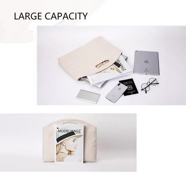 Alt view image 3 of 5 - YONBEN Top Handle Bag with Sleek Design Fits Laptops Legal Size Documents and More Perfect for Work (Beige)