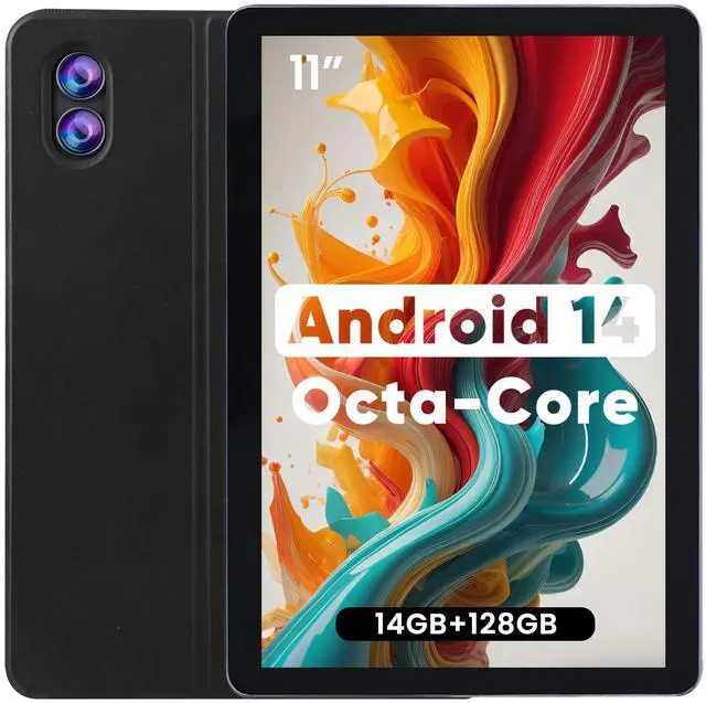 Main image of Android Tablet 11 inch 14(6+8)GB RAM 128GB ROM Octa-Core Processor, Large Screen Android 14 Tablets with Case Wi-Fi 6, 2MP+8MP Camera, 8000mAh Battery, Computer Tablet PC for Streaming Reading Gaming