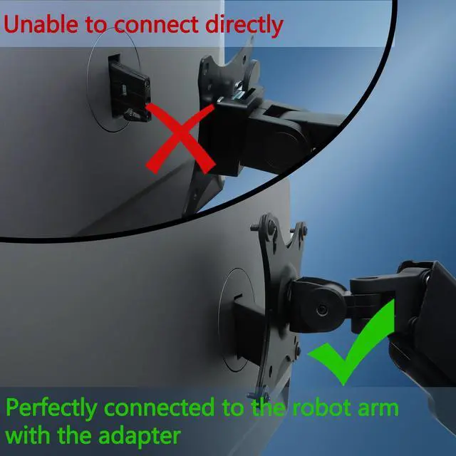 Alt view image 3 of 5 - Z27U VESA Mount Adapter Compatible with HP Z Series G3 Monitor(Fit Z24F,Z24M,Z24N,Z24U,Z24Q,Z25XS,Z27K,Z27U,Z27Q,724pu,724pf,724pn)-Mount Bracket Compatible with Vesa 75mmx75mm to 100mmx100mm
