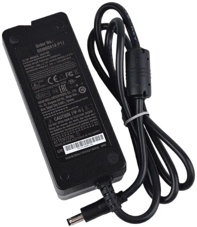 Main image of Generic GSM60A12-P1J 12V 5A 60W Medical Power Supply for Mobile Clinical Workstations, Black