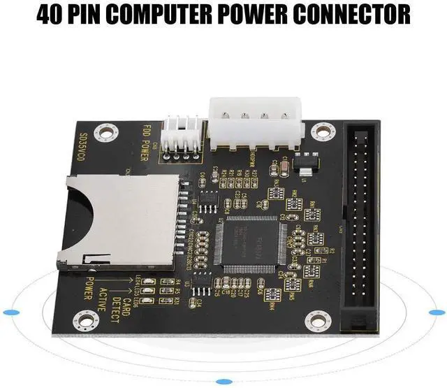 Alt view image 4 of 5 - Computer Connectors, SD Memory Card To 3.5inch 40Pin Male, IDE Hard Disk Drive Adapter Secure Digital Converter, IDE Hard Disk Drive Adapter, Compatible with DOS/Linux/Windows 98SE/Me/XP