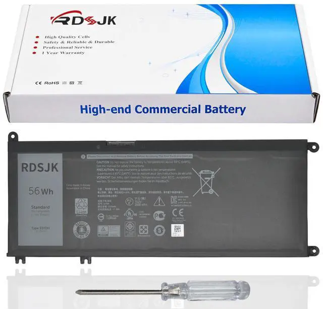 Main image of 33YDH Laptop Battery for Dell Inspiron 15 7577 17 7773 7778 7779 7786 G3 3579 3779 G5 5587 G7 7588 Latitude 13 3380 14 3480 3490 15 3580 3590 Vostro 15 7570 7580 99NF2 PVHT1 81PF3 081PF3 451-BCDM 56Wh