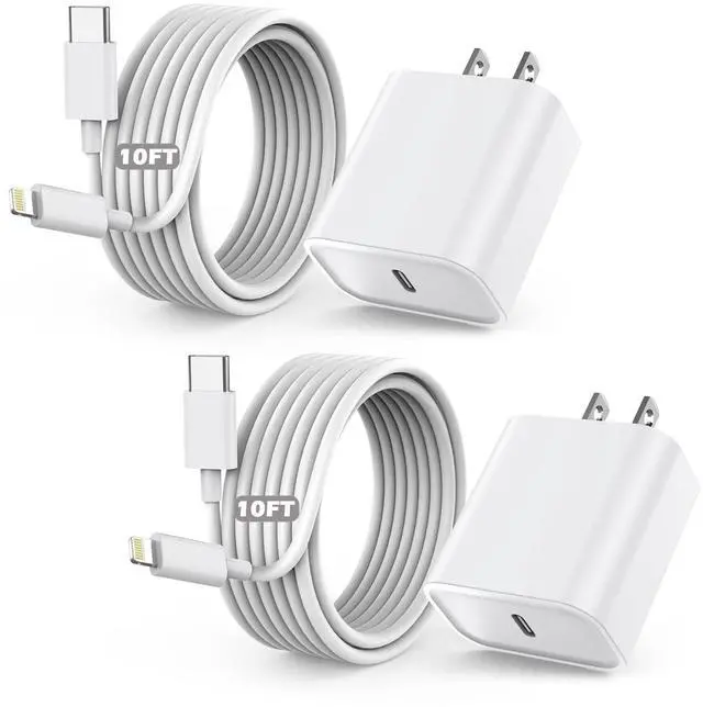 Main image of Fast Charger iPhone,10 Feet iPhone Charger,Super Fast Charging Block with 10Foot USB C to Lightning Cable Type C Wall Plug Charging for iPhone 14/14 Pro Max/14 Plus/13/13 Mini/12/11/X/XR/SE,iPad