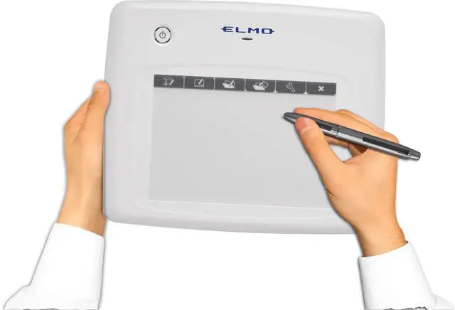 Alt view image 4 of 5 - Elmo 1307 Model CRA-1 Wireless Pen Tablet, Wireless Interactive Capability, Compatible with Elmo Document Cameras, 16 Hours of Continuous Operation Time, Range up to 49.2 Feet, Auto Power Off
