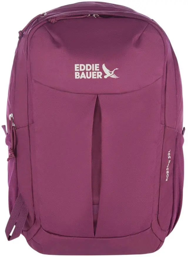 Main image of Eddie Bauer Robson Backpack 30L | Everyday Carry | Work | Travel | Commuter | Padded Laptop Sleeve | Stretch Bottle Pockets | Lightweight | Durable - Dark Purple
