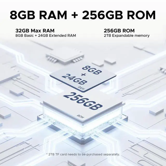 Alt view image 5 of 5 - DOOGEE Tab E3 Pro 13 inch Android Tablet,11000mAh Large Battery,Helio G100 Octa Core Android 15 Tablet,32GB+256GB with Gemini AI,90Hz Display Gaming Tablets,13MP+8MP,7.9mm Ultra-Thin Body,Face Unlock