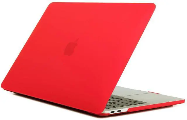 Main image of Se7enline MacBook Pro with Touch Bar Case Soft-Touch Matte Plastic Hard Cover for MacBook Pro 15 inch A1707/A1990 with Touch Bar 2016-2018 with Sleeve,Keyboard Cover, Screen Protector, Dust Plug, Red