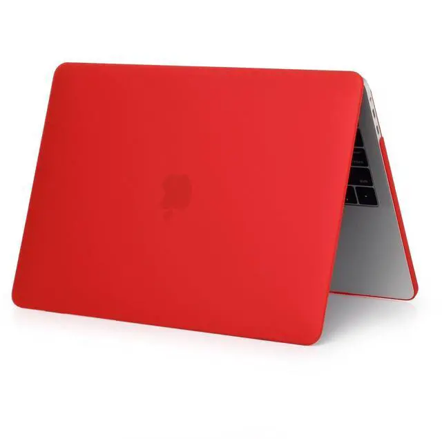 Alt view image 5 of 5 - Se7enline MacBook Pro with Touch Bar Case Soft-Touch Matte Plastic Hard Cover for MacBook Pro 15 inch A1707/A1990 with Touch Bar 2016-2018 with Sleeve,Keyboard Cover, Screen Protector, Dust Plug, Red