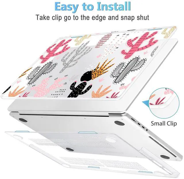 Alt view image 3 of 5 - Mektron Case for M5 MacBook Pro 14 inch 2025 Model A3434 A3112 Fit 2024-2021 Model M4 A3112 A3401 A3185 M3 A2918 A2992 M2 A2779 M1 A2442 Pro/Max, Hard Shell Cover for MacBook Pro 14", Colorful Cacti