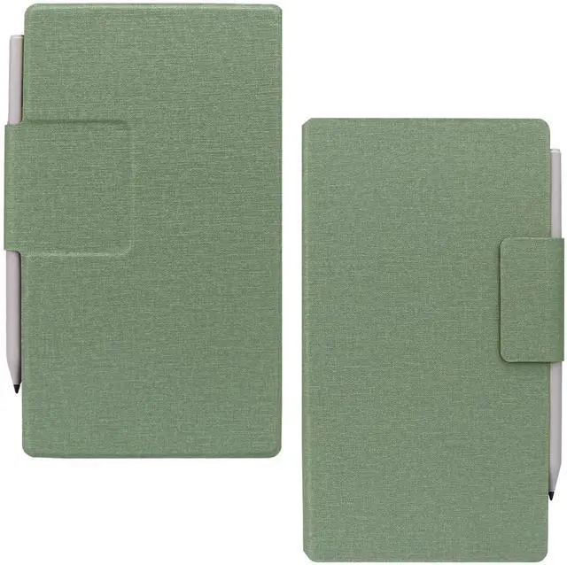 Alt view image 2 of 5 - Case for Remarkable Paper Pro Move 7.3" 2025 Released, Slim Lightweight Leather Book Folio Cover with Built-in Pen Holder (Green)