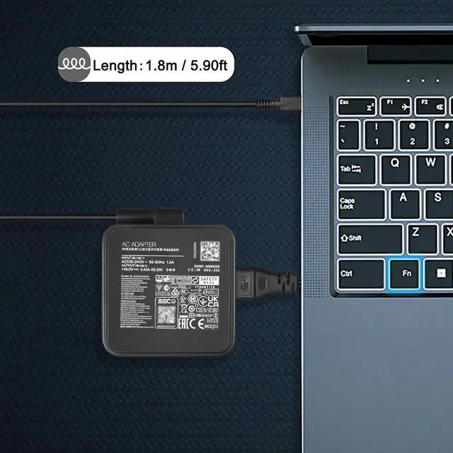 Alt view image 4 of 5 - 19V 65W USB-C Charger Power Supply Compatible with ACEMAGIC AM06 Pro AX16 Pro KAIGERR AX16 Pro AOC MX16 AM06 AOOSTAR MN57 AMD Ryzen 7 5700U 5825U NAIKLULU AM02 NY-08 NY-09