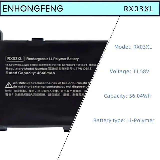 Alt view image 3 of 5 - RX03XL Laptop Battery Replacement for HP EliteBook 640 G11 645 G11 630 G11 660 G11 ProBook 440 G11 445 G11 460 G11 465 G11 Series TPN-DB1Z N78704-005 HSTNN-WB0H N70706-005 N69453-CF1 RXO3XL