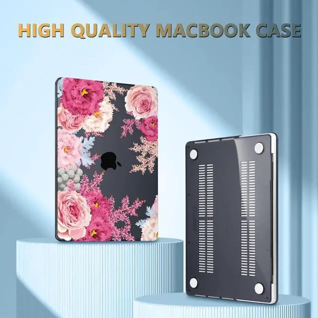 Alt view image 4 of 5 - CISSOOK Gorgeous Floral Case for MacBook Pro 14 Inch 2025 2024 2023 2021 Release M5 M4 M3 M2 M1, Plastic Hard Shell Case for MacBook Pro 14.2", Gorgeous Flowers