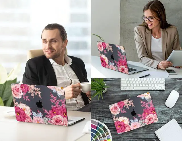 Alt view image 5 of 5 - CISSOOK Gorgeous Floral Case for MacBook Pro 14 Inch 2025 2024 2023 2021 Release M5 M4 M3 M2 M1, Plastic Hard Shell Case for MacBook Pro 14.2", Gorgeous Flowers