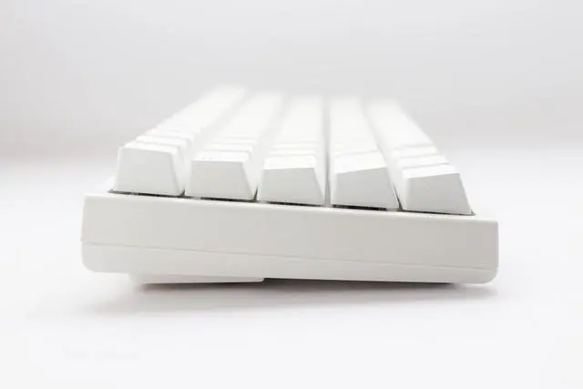 Alt view image 3 of 5 - Ducky One 2 Pro 60% Mechanical Keyboard: Quack Mechanics Dampening, Gateron Yellow Switches, High-Density PBT doubleshot Keycaps, RGB, US, White