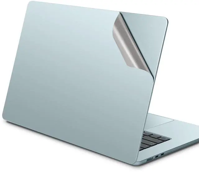 Alt view image 4 of 5 - 4 in 1 Ultra Thin 3M Vinyl Full Size Laptop Skin Cover Palm Rest Protector Sticker for 2025 MacBook Air 15 Inch M4 (Model: A3241) and 2023/2024+ MacBook Air 15" M2 M3 (Model: A2941/ A3114) - Blue