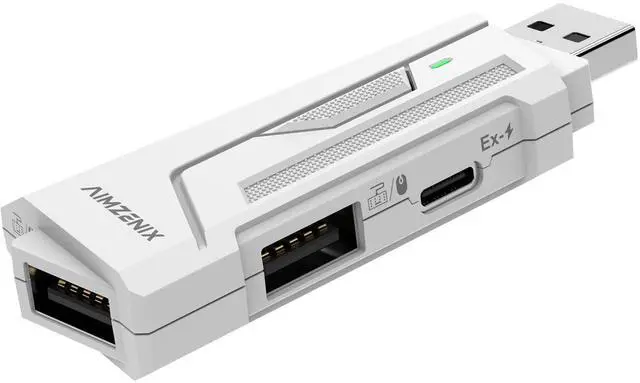 Main image of Koiiko AX200 PC Mouse and Gaming Keyboard Adapter for Computer, Support Key Mapping, Aim Assist, Recoil Control, Smart Joystick Function, 1000Hz Reporting Rate, TPS, FPS, Perfect for APEX, COD Games