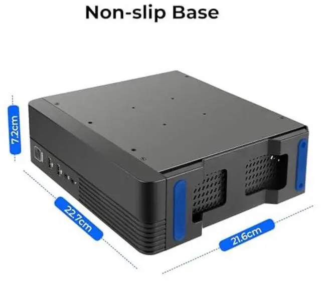 Alt view image 2 of 5 - Mini ITX Case SFF Small Form Factor HTPC Case Mini Tower Computer Chassis Vented Panels SPCC 0.8MM Support ITX DTX Motherboards and 3.5" HDD Hung Behind Screen for Desktop PC
