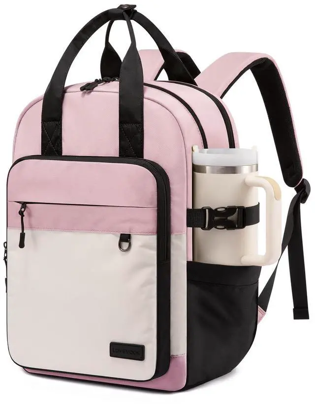 Main image of LOVEVOOK Laptop Backpack for Women, 15.6 Inch Computer Backpack Purse, Casual Daypack Carry-On Personal Item Travel Bag, College Bookbook for Teen Girls Students Back to School