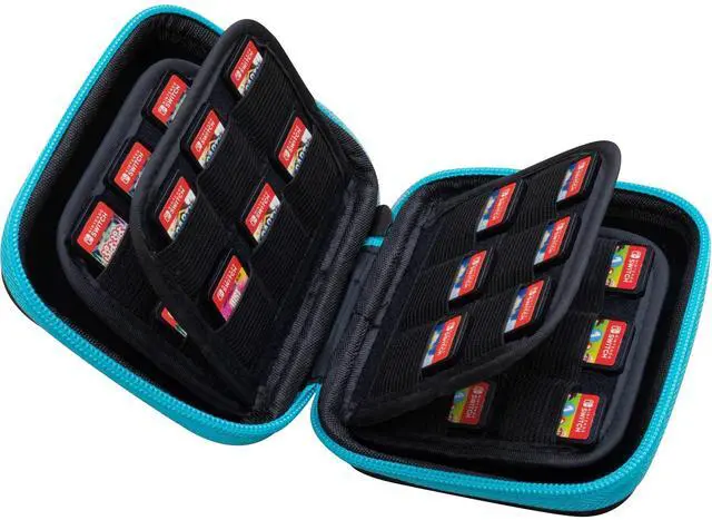 Alt view image 3 of 5 - ButterFox 45+12 Switch Game Case for Nintendo Switch (45 physical+12Micro SD digial slots), Switch Game Card Storage Holder or SD Memory Card Case (45 Blue/Black)