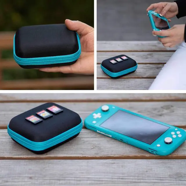 Alt view image 5 of 5 - ButterFox 45+12 Switch Game Case for Nintendo Switch (45 physical+12Micro SD digial slots), Switch Game Card Storage Holder or SD Memory Card Case (45 Blue/Black)