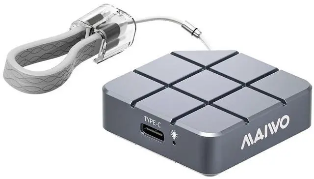 Main image of MAIWO Portable SSD 512GB External Solid State Drive, USB 3.2 GEN 2 Type-C Up to 1050MB/s, Mini NVMe SSD with 4K ProRes Videos for iPhone iPad MacBook macMini PS5, Aluminum (Grey)