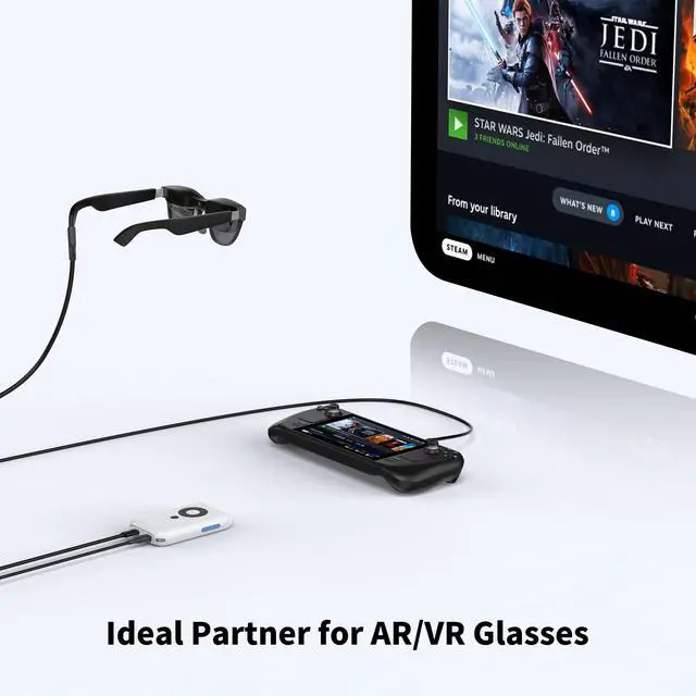 Alt view image 2 of 5 - fairikabe AR Glasses Cable USBC to USBC 2M / 6.6FT, 4K60Hz USB C Display Cable for AR Glasses USB-C Monitor Portable Monitors, 10GB 60W 4K Video Cable for Xreal One, Xreal Air and More