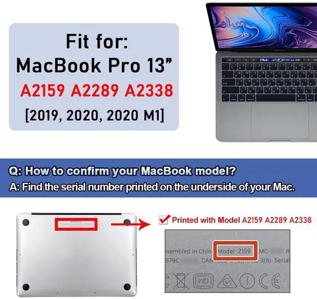 Alt view image 2 of 5 - A2159 A2289 A2338 Battery Replacement, A2171 Battery for MacBook Pro 13-Inch 2019 2020 (M1) EMC 3301 3456 3578 MUHN2 MUHP2 MUHQ2 MUHR2 MXK62 MYDA2 MYD82 MYD92 MYDC2 MXK52 MXK32 MXK72