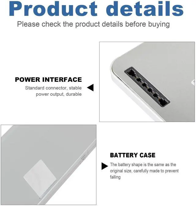 Alt view image 3 of 5 - Fancy Buying 56Wh A1280 Laptop Battery for Apple A1280 A1278 (2008 Version) MacBook 13-Inch Series, Compabiel for MB771G/A MB467LL/A MB466LL/A