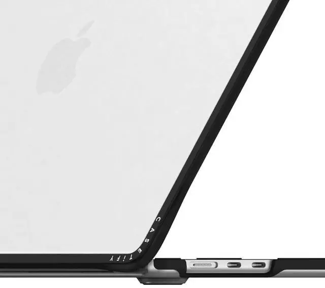 Alt view image 3 of 3 - CASETiFY Impact MacBook Air 15" (M2-M4) Case [Cushioned Impact Corners/Scratch-Resistant/Anti-Slip Grip] - Petit Floral Transparent - Clear Black