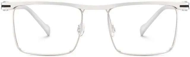 Main image of Zeelool Metal Rectangular Blue Light Glasses for Women ZJGM680658-01B Sliver
