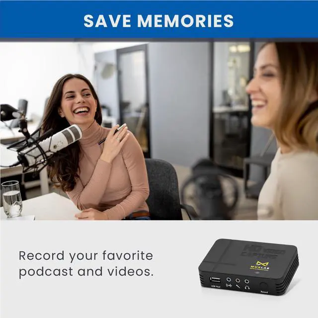 Alt view image 5 of 5 - MuxLab Video Capture Recorder Device | HDMI to USB Recorder | Capture Video 1080P 60FPS | Save 1080P 30FPS | for PC, Game Consoles, TV Set Top Boxes | No Driver Required | Portable Game Recorder