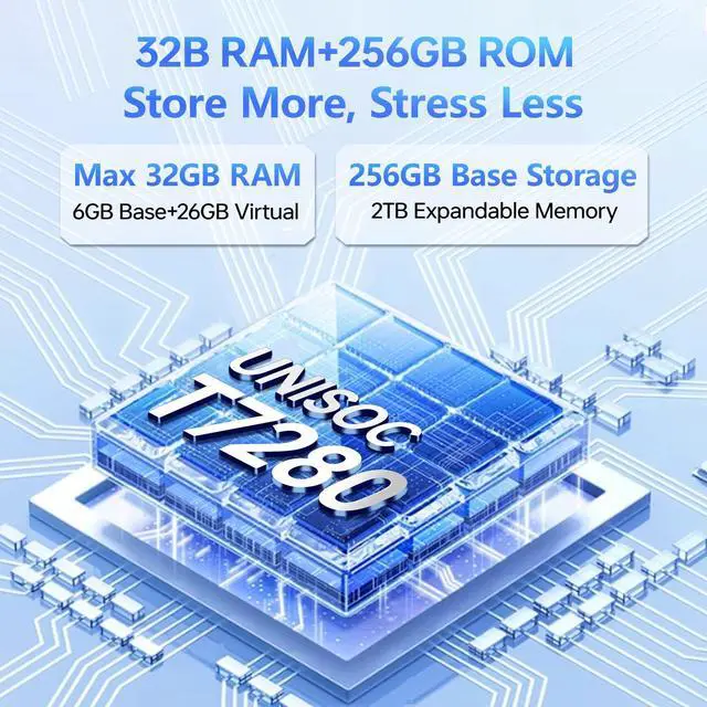 Alt view image 3 of 5 - DOOGEE U13 VIP Android 16 Tablet 13 Inches, 32GB+256GB/2TB Gaming Tablet, 11000mAh, 4 Speaker with Keyboard/Pen/Mouse,13MP+5MP, 2.4G/5G WiFi, Widevine L1/BT5.0/OTG/GPS/Octa-Core/3.5mm Jack/Face ID