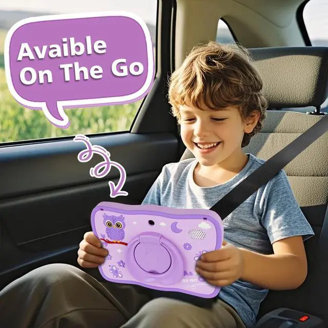 Alt view image 3 of 5 - Kids Tablet 32GB Tablet for Kids 3-7 with Lots of Offline Content, Toddler Tablets 7 inch Kids Software Installed with Protective Case WiFi, Parental Control, Tablets for Toddlers Children Ages 3-12