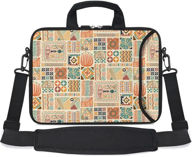 Main image of RICHEN 17 inch Laptop Shoulder Bag Carrying Case with Handle Fits 15.6/16/17/17.3/17.4 inch Laptop Notebook (Geometric Drawing, 16-17.3 inch)