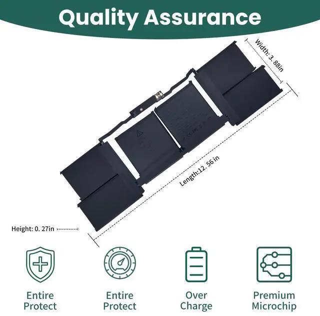 Alt view image 4 of 5 - NBULBL A2113 A2141 Battery Replacement for MacBook Pro 16 Inch A2141 Retina Series (Year 2019 2020) (EMC 3347, MVVL2 MVVL2LL/A MVVM2 MVVM2LL/A MVVJ2 MVVJ2LL/A MVVK2 MVVK2LL/A [11.36V 99.8Wh]