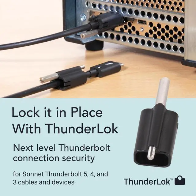 Alt view image 5 of 5 - Sonnet Thunderbolt 4 Cable 1.6ft / 0.5m - Intel Certified, 40Gbps, 240W Charging, 8K Video, Compatible with Thunderbolt 3, Thunderbolt 4, USB4 and USB-C Devices