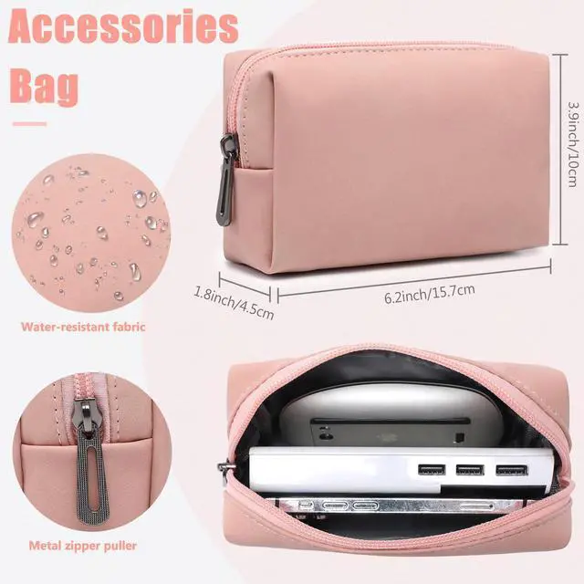 Alt view image 5 of 5 - HYZUO 13.3-14 Inch Laptop Sleeve Case with Stand Feature for MacBook Pro 14 M5/M4/M3/M2/M1 2026-2021, MacBook Pro/Air 13.3, 13" 13.5" 13.8" Surface Laptop, HP Spectre X360 13/14, Pink