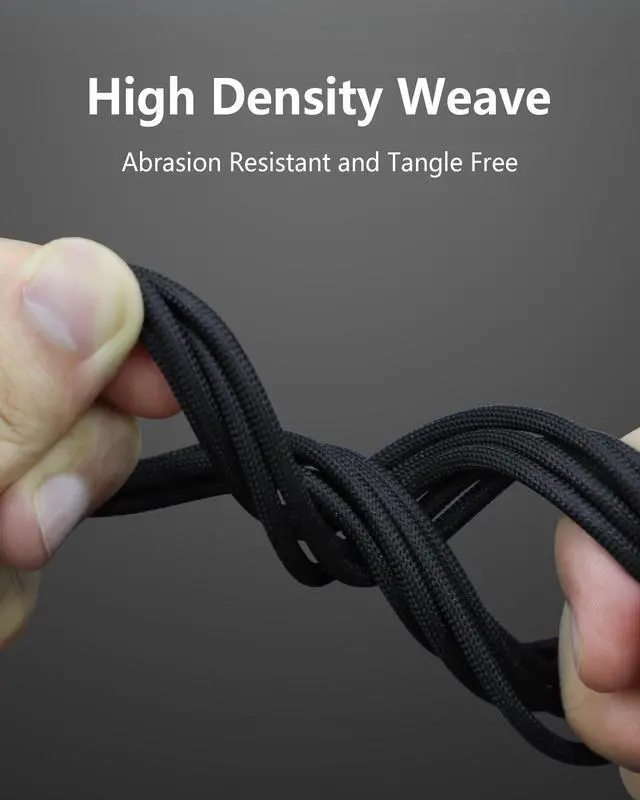 Alt view image 5 of 5 - ZeitNah Upgraded USB-C to Magnetic 3 Cable Compatible with MacBook Air/Pro (2021-2025), 140W Fast Charging, 6.6ft Braided Replacement Power Cord for Apple MacBook Charger, Black