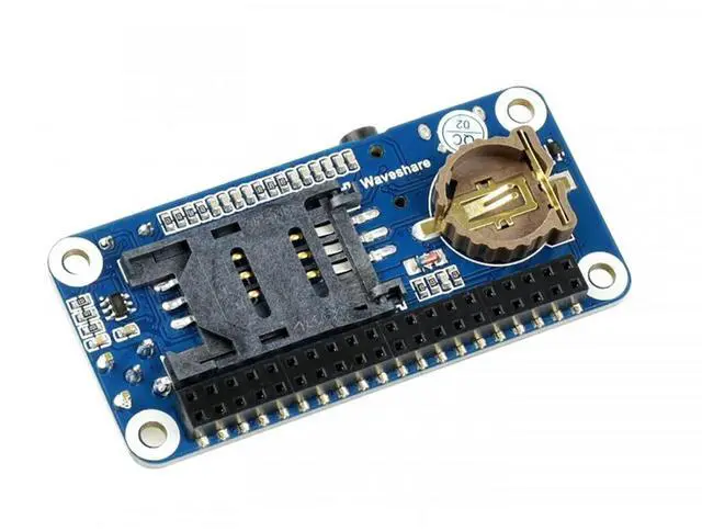 Alt view image 2 of 5 - Coolwell Raspberry Pi GSM HAT GSM/GPRS/GNSS/Bluetooth Module for Raspberry Pi 4B+ 4B 3B+ 3B 2B+ Zero W WH Based on SIM868 Supports SMS, Phone Call, Email, etc