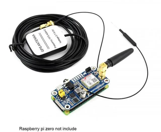 Alt view image 3 of 5 - Coolwell Raspberry Pi GSM HAT GSM/GPRS/GNSS/Bluetooth Module for Raspberry Pi 4B+ 4B 3B+ 3B 2B+ Zero W WH Based on SIM868 Supports SMS, Phone Call, Email, etc