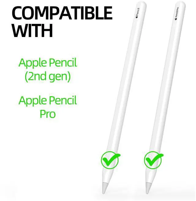 Alt view image 4 of 5 - JOOSKO Pencil Case Compatible with Apple Pencil Pro/Apple Pencil 2nd Generation Case, 3 Pack Silicone Translucent Two-Tone Pencil Case, [with 10 Silicone Tip Cover].(Purple, Pink, White)