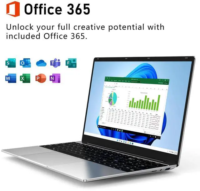 Alt view image 5 of 5 - MITUNTUN 16 Inch Gaming Laptop Computer, 2025 Window 11 Pro Lap Top 16GB DDR4 RAM 1TB SSD, Processor N95(Up to 3.4GHz), 1200p FHD IPS Display, Office 365, Backlit Keyboard, 6000mAh, Portatil