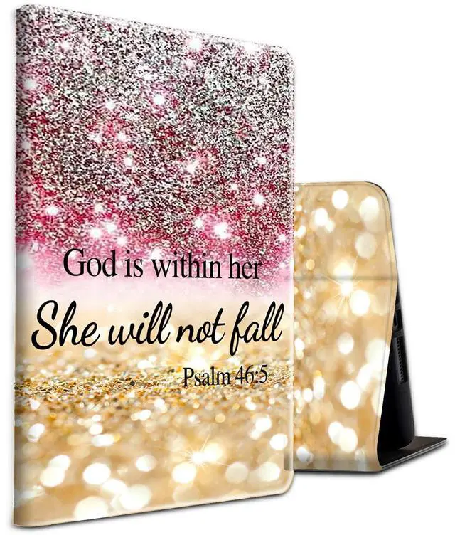 Main image of BEOTIWAD Case for Amazon Fire Max 11 Tablet (13th Generation, 2023 Release),Shockproof Slim PU Leather Stand Cover with Auto Sleep/Wake for All-New Fire Max 11 Tablet,Christian Bible Psalm 46-5