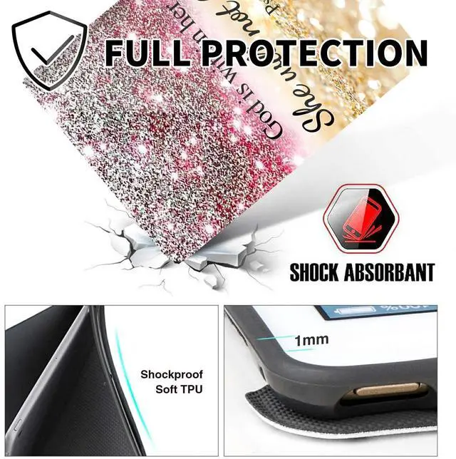 Alt view image 5 of 5 - BEOTIWAD Case for Amazon Fire Max 11 Tablet (13th Generation, 2023 Release),Shockproof Slim PU Leather Stand Cover with Auto Sleep/Wake for All-New Fire Max 11 Tablet,Christian Bible Psalm 46-5