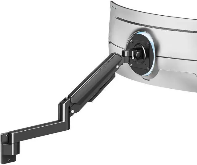 Main image of MOUNTUP Monitor Wall Mount for 49 45 43 40 35 32 27 24 Inch Screens, Heavy Duty Wall Monitor Mount, Holds 4.4 to 44 lbs, Ultrawide Gas Spring Monitors Arm Wall Mount, VESA Mount 75x75/100x100mm