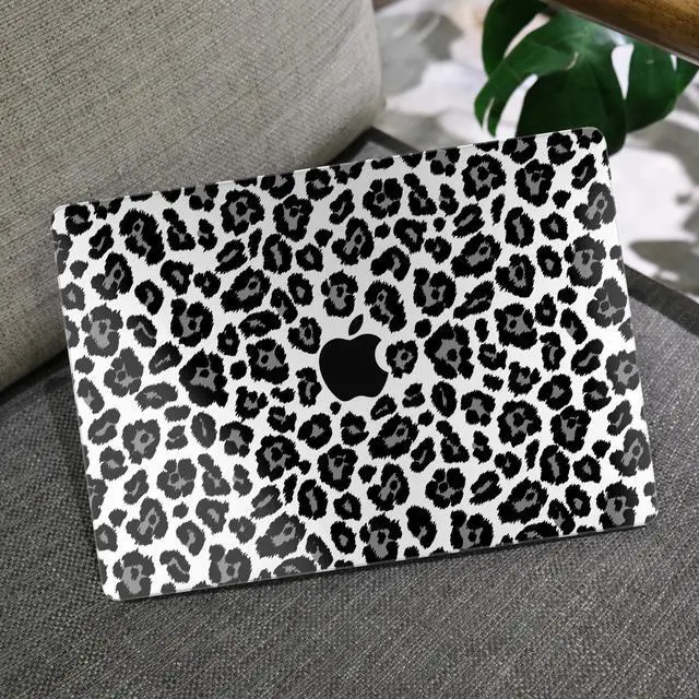 Alt view image 5 of 5 - MEEgoodo for M2 MacBook Pro 13 inch Case 2022 2021 2020,Crystal Cover Fit Model A2338 M2/M1 A2251 A2289,Clear Case for 13.3-inch Laptop,Hard Shell for MacBook Pro M2, Snow Leopard Texture