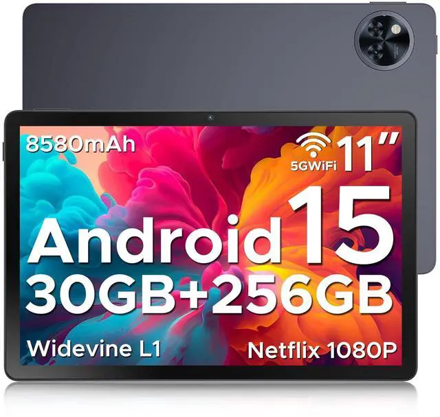 Main image of DOOGEE U11 Pro Android 15 Tablet, 11 inch Tablet,30GB+256GB/2TB TF Octa-Core,90Hz Display, 8580mAh,1080P, Bluetooth 5.0+5G WiFi,Widevine L1,13MP+5MP, Face ID/OTG